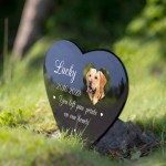 PERSONALISED Dog Pet Memorial Custom Photo Grave Marker Stake