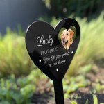 PERSONALISED Dog Pet Memorial Custom Photo Grave Marker Stake