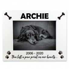 Memorial Photo Frame For Dog Personalised Photo Frame Keepsake