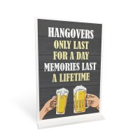 Hangovers Last For A Day Funny Pub Sign Man Cave Home Garden Bar