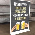 Hangovers Last For A Day Funny Pub Sign Man Cave Home Garden Bar Hangovers Last For A Day Funny Pub Sign Man Cave Home Garden Bar