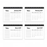 2024 Academic Office Desk Calendar Free Standing Spiral Bound