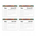 2024 Desktop Calendar Family Calendar Month To View With Notes