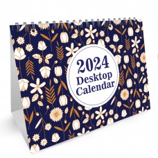 Floral Desktop Calendar 2024 Flipbook Planner For Girls Women