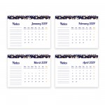 Floral Desktop Calendar 2024 Flipbook Planner For Girls Women