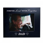 Memorial Photo Frame For Dad Never Forgotten Memorial Gift