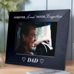 Memorial Photo Frame For Dad Never Forgotten Memorial Gift