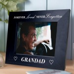 Memorial Photo Frame For Grandad Never Forgotten Memorial Gift