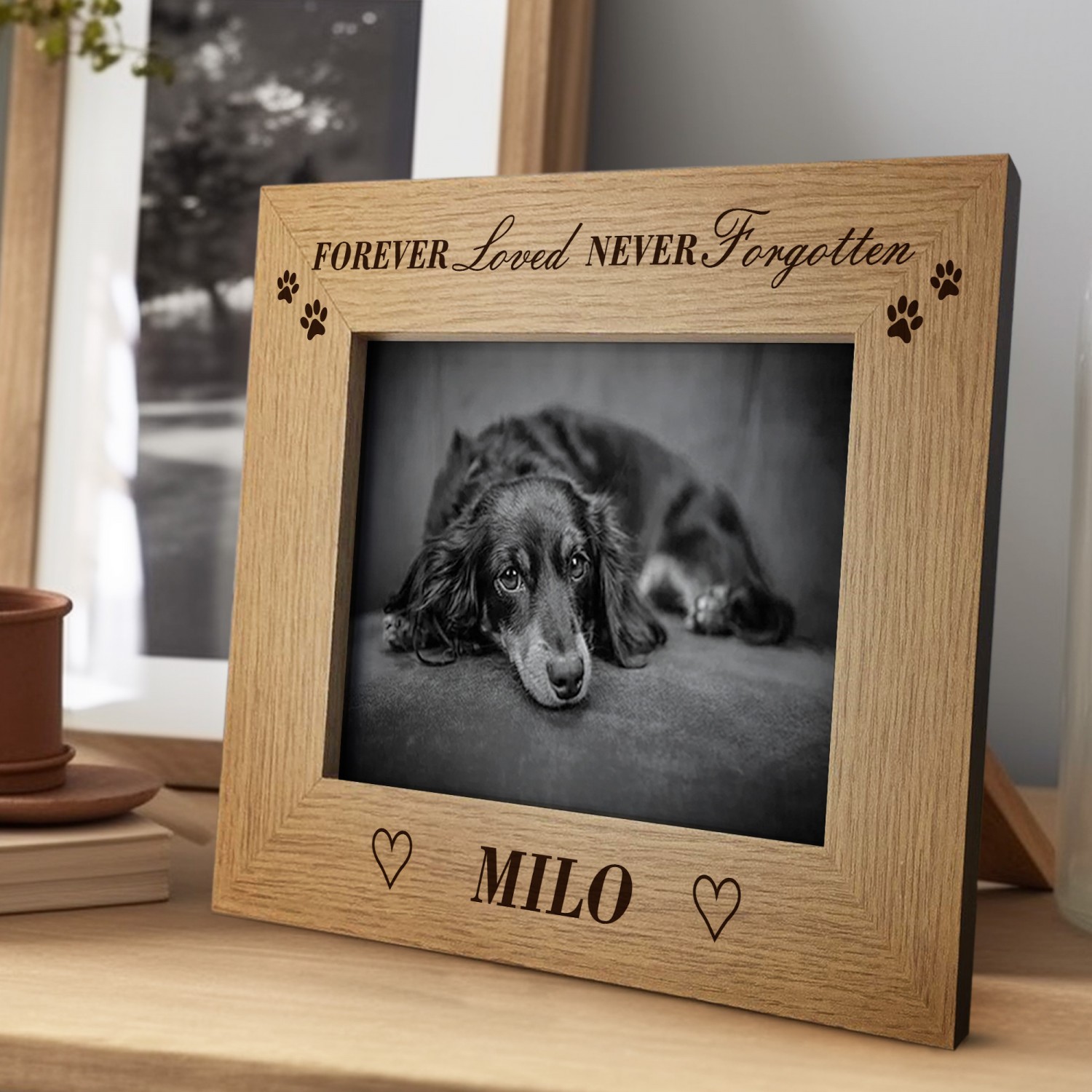 Pet memorial frame deals