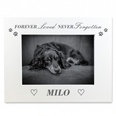 Personalised Memorial Photo Frame For Dog Pet In Memory Gift