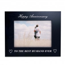 Husband Anniversary Gifts 7x5 Black Wooden Frame Gifts For Him