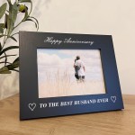 Husband Anniversary Gifts 7x5 Black Wooden Frame Gifts For Him