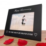 Husband Anniversary Gifts 7x5 Black Wooden Frame Gifts For Him