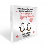 PERSONALISED Penguin Couple Gifts for Her Him Girlfriend