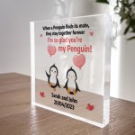 PERSONALISED Penguin Couple Gifts for Her Him Girlfriend