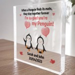 PERSONALISED Penguin Couple Gifts for Her Him Girlfriend