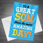 SON BIRTHDAY CARD AMAZING BIRTHDAY Birthday Card For Son