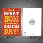 SON BIRTHDAY CARD AMAZING DAY Christmas Card For Son From Mum SON BIRTHDAY CARD AMAZING DAY Christmas Card For Son From Mum