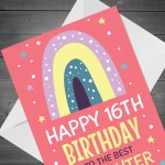 Happy 16th Birthday Card BEST DAUGHTER From Mum And Dad Daughter
