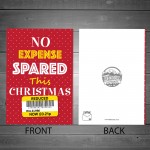 Reduced Sticker Funny Christmas Card For Husband Wife Brother 