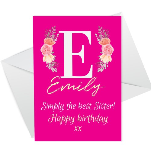  Personalised Birthday Card For Sister Best Friend Sister Card