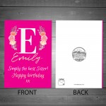  Personalised Birthday Card For Sister Best Friend Sister Card