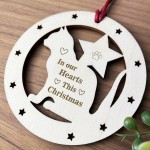 Cat Memorial Christmas Tree Wooden Bauble Cat Memorial Bauble