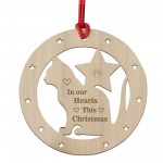 Cat Memorial Christmas Tree Wooden Bauble Cat Memorial Bauble