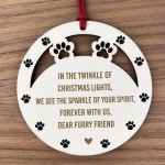 Christmas Tree Decoration Wooden Pet Memorial Decoration Dog Cat