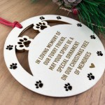 Memorial Christmas Tree Decoration Wooden Hanging Bauble