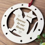 Cat Memorial Christmas Decoration Personalised Hanging Bauble