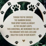 Memorial Christmas Tree Bauble Memorial Tree Decoration For Dog Memorial Christmas Tree Bauble Memorial Tree Decoration For Dog