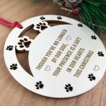Christmas Tree Memorial Decoration For Dog Cat Pet Wooden Bauble