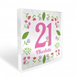 21st Birthday Gifts For Daughter Girls Her PERSONALISED Block