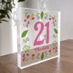 21st Birthday Gifts For Daughter Girls Her PERSONALISED Block