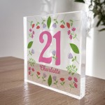 21st Birthday Gifts For Daughter Girls Her PERSONALISED Block