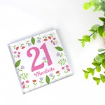 21st Birthday Gifts For Daughter Girls Her PERSONALISED Block