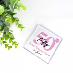 PERSONALISED 50th Birthday Gifts For Mum Nan Auntie Best Friend