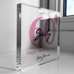 PERSONALISED 60th Birthday Gifts For Mum Nan Auntie Best Friend