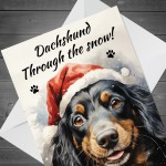 Daschshund Christmas Card Funny Christmas Card For Mum Dad