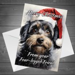 Cockapoo Dog Christmas Card Funny Dog Greetings Card Cockapoo