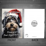 Cockapoo Dog Christmas Card Funny Dog Greetings Card Cockapoo