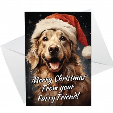 Labrador Dog Christmas Card Funny Dog Greetings Card From Dog