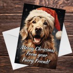 Labrador Dog Christmas Card Funny Dog Greetings Card From Dog
