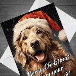 Labrador Dog Christmas Card Funny Dog Greetings Card From Dog