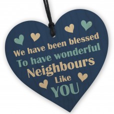 Neighbour Appreciation Gifts Wooden Heart Gift For Neighbour