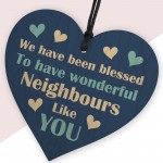 Neighbour Appreciation Gifts Wooden Heart Gift For Neighbour