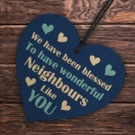 Neighbour Appreciation Gifts Wooden Heart Gift For Neighbour
