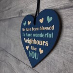Neighbour Appreciation Gifts Wooden Heart Gift For Neighbour
