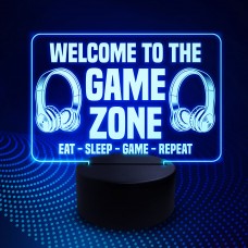 Game Zone Welcome LED Neon Sign For Boys Bedroom Gamer Gifts